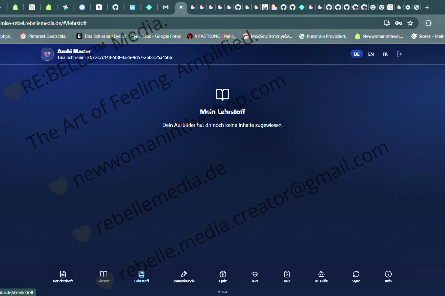 Lehrstoff – Inhalte vom Ausbilder